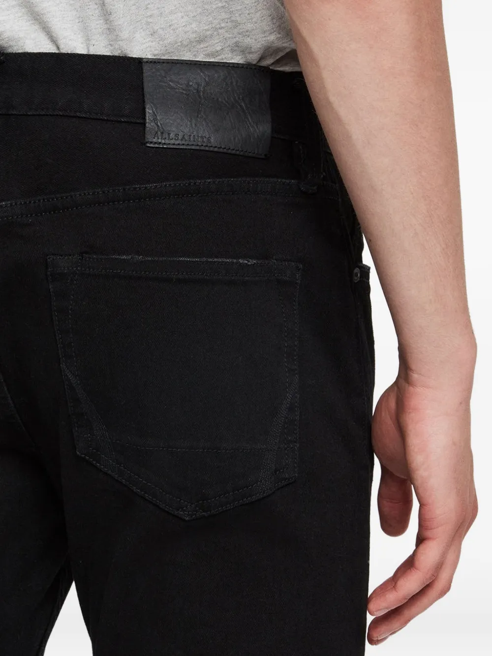 AllSaints Jeans met patch Zwart