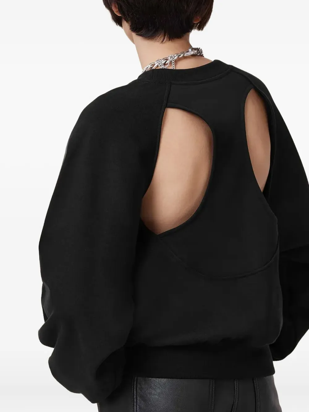 AllSaints Kiara Cygnet sweater met uitgesneden details Zwart