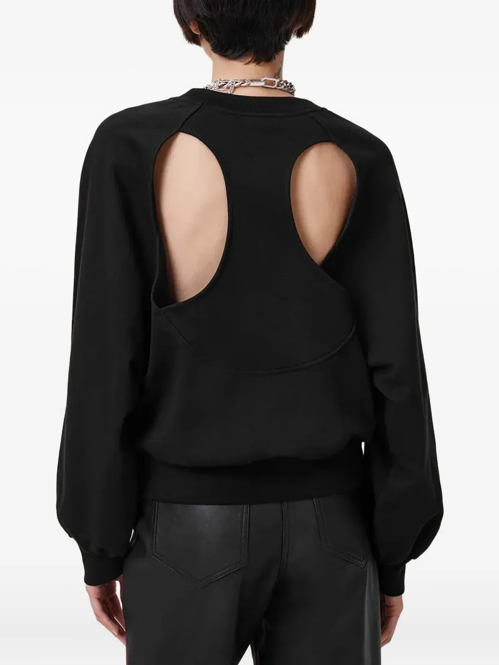 AllSaints Kiara Cygnet sweater met uitgesneden details Zwart