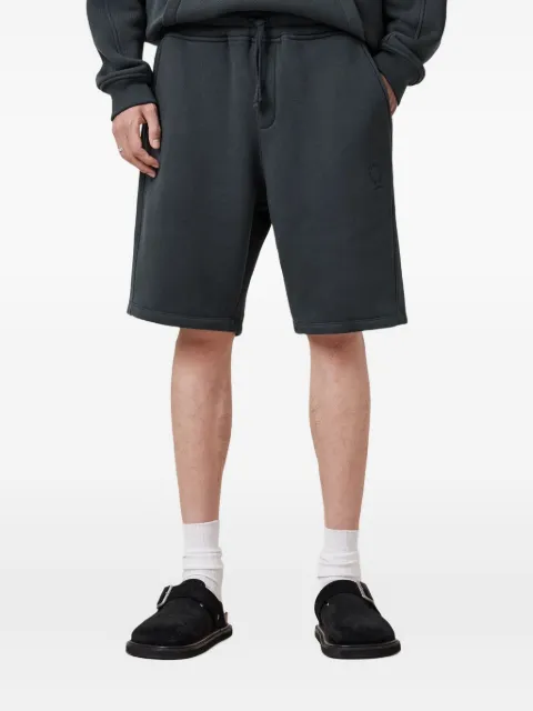 AllSaints logo-embroidered drawstring track shorts