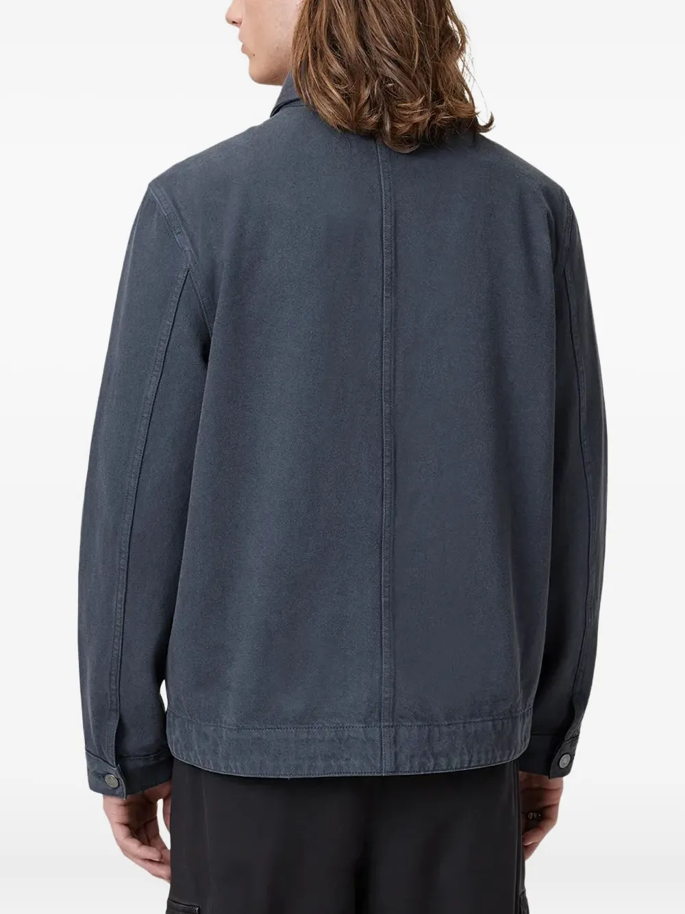 AllSaints Katoenen shirtjack Blauw