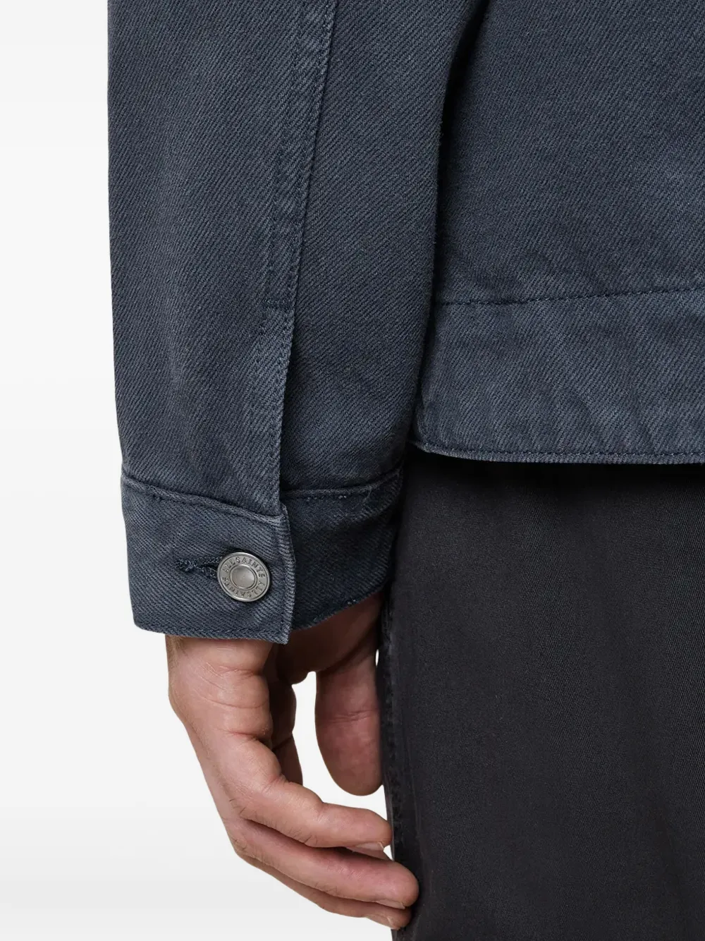 AllSaints Katoenen shirtjack Blauw