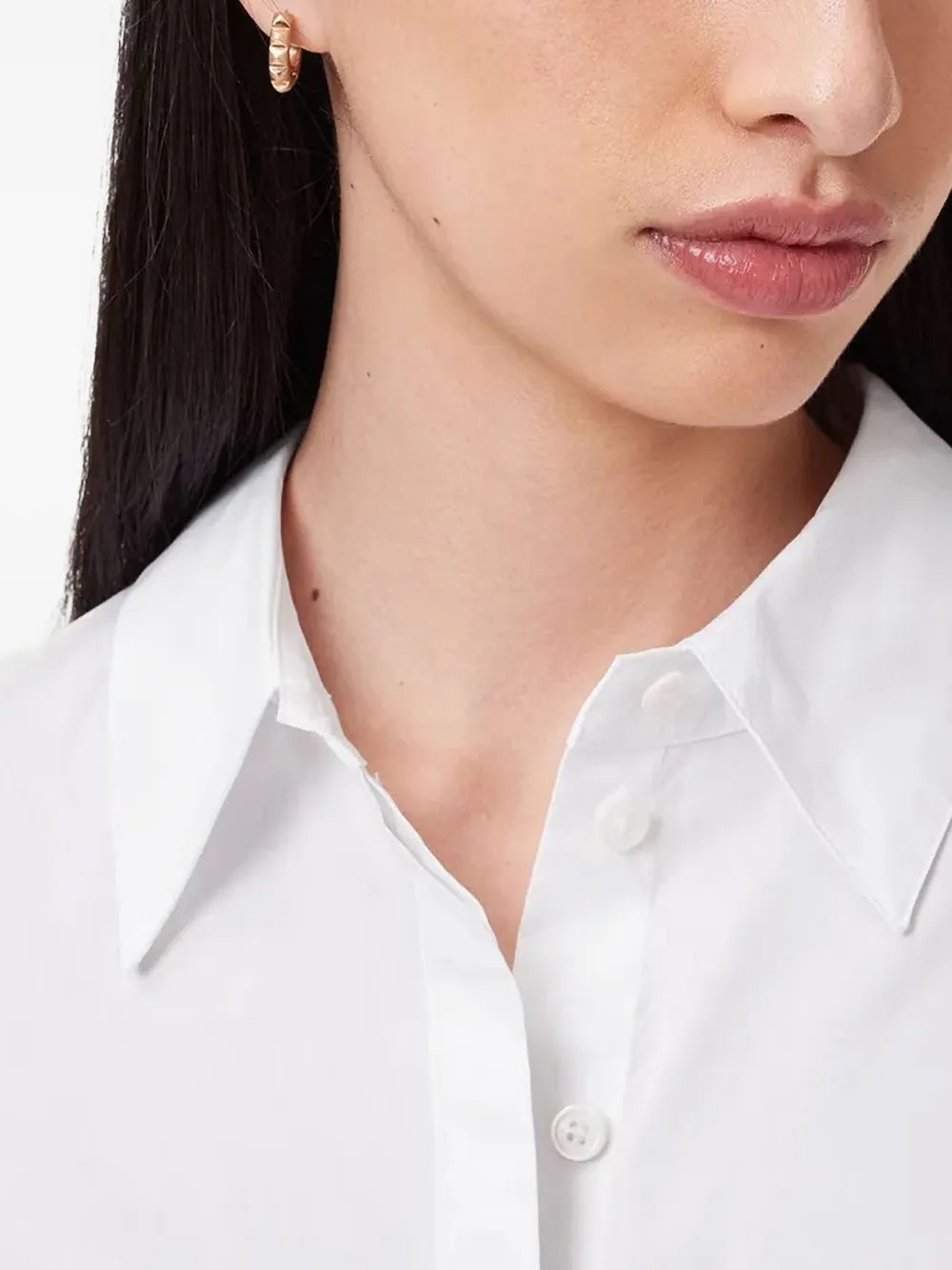 Allsaints Alber Buttoned-cuff Shirtdress In White