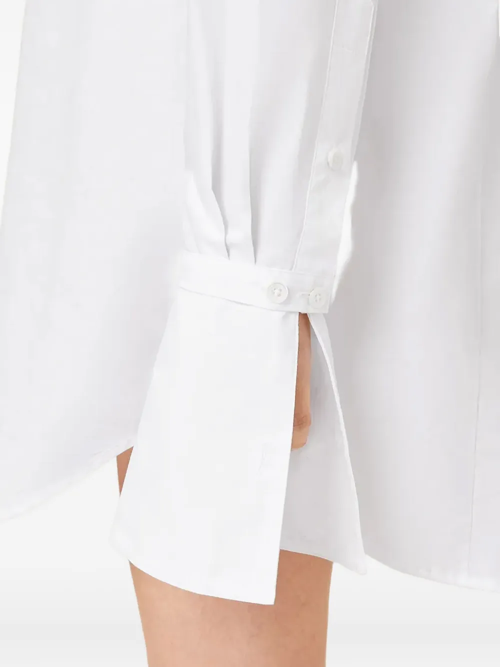 AllSaints Alber blousejurk met knoopmanchetten - Wit