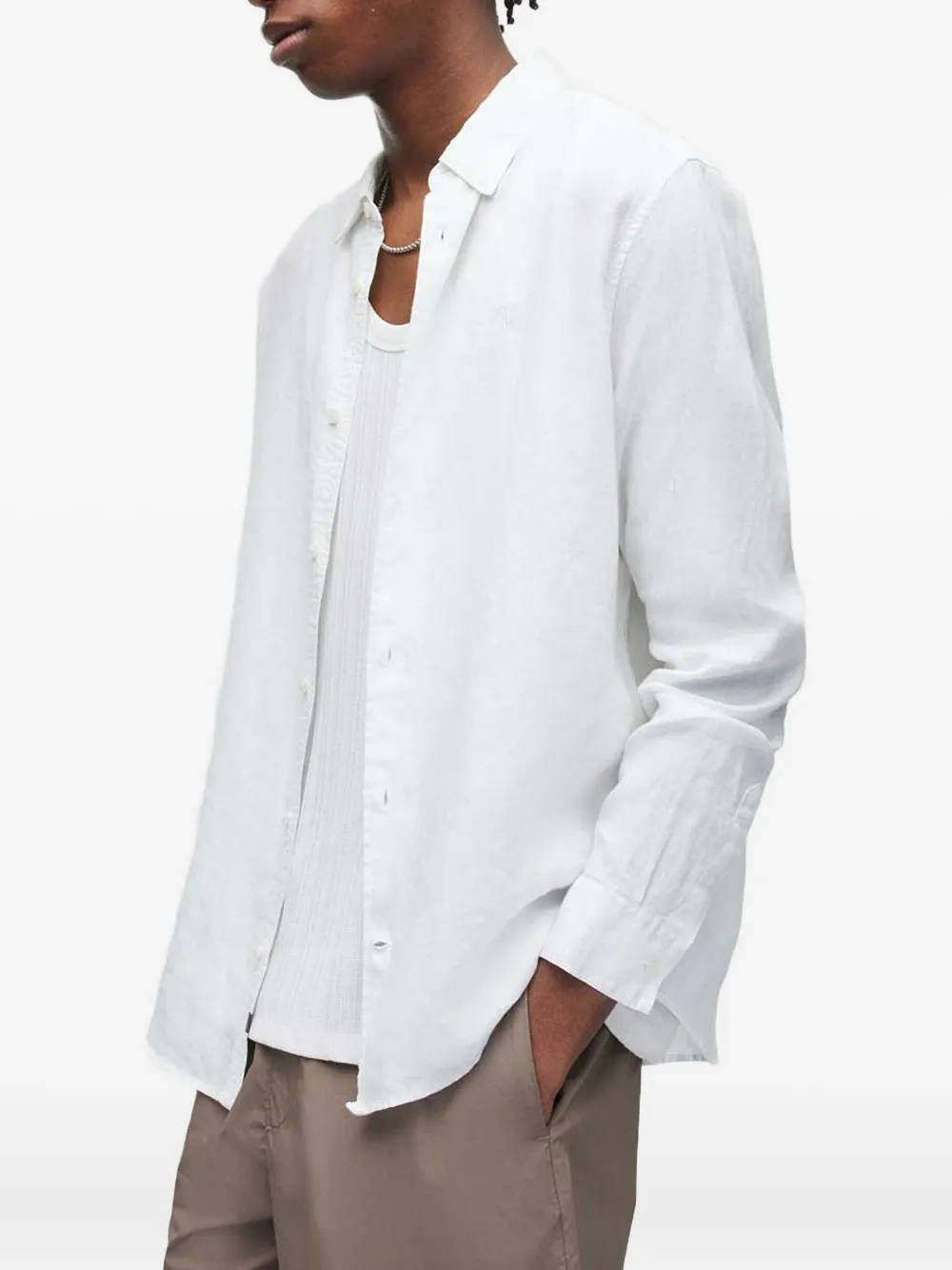 AllSaints Overhemd met lange mouwen Wit