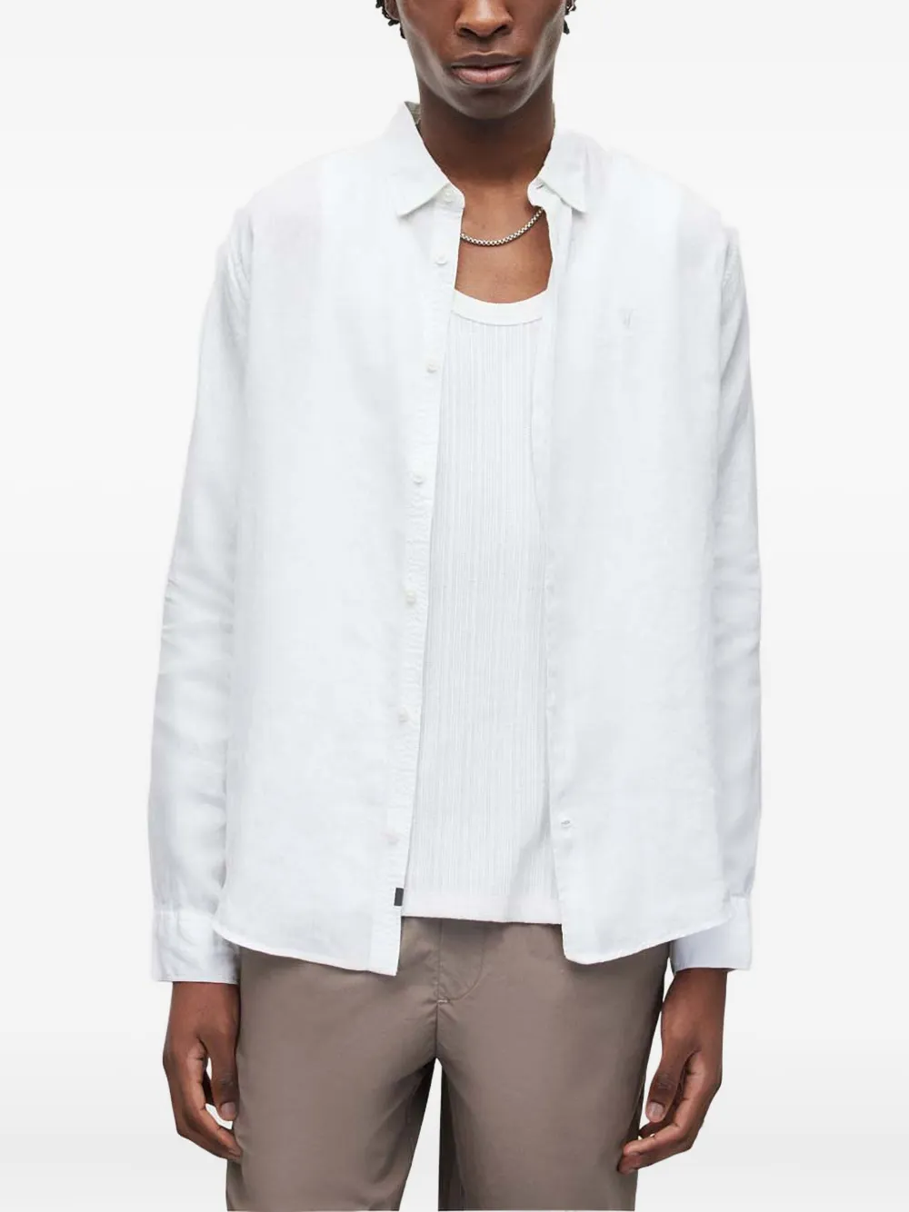 AllSaints Overhemd met lange mouwen Wit