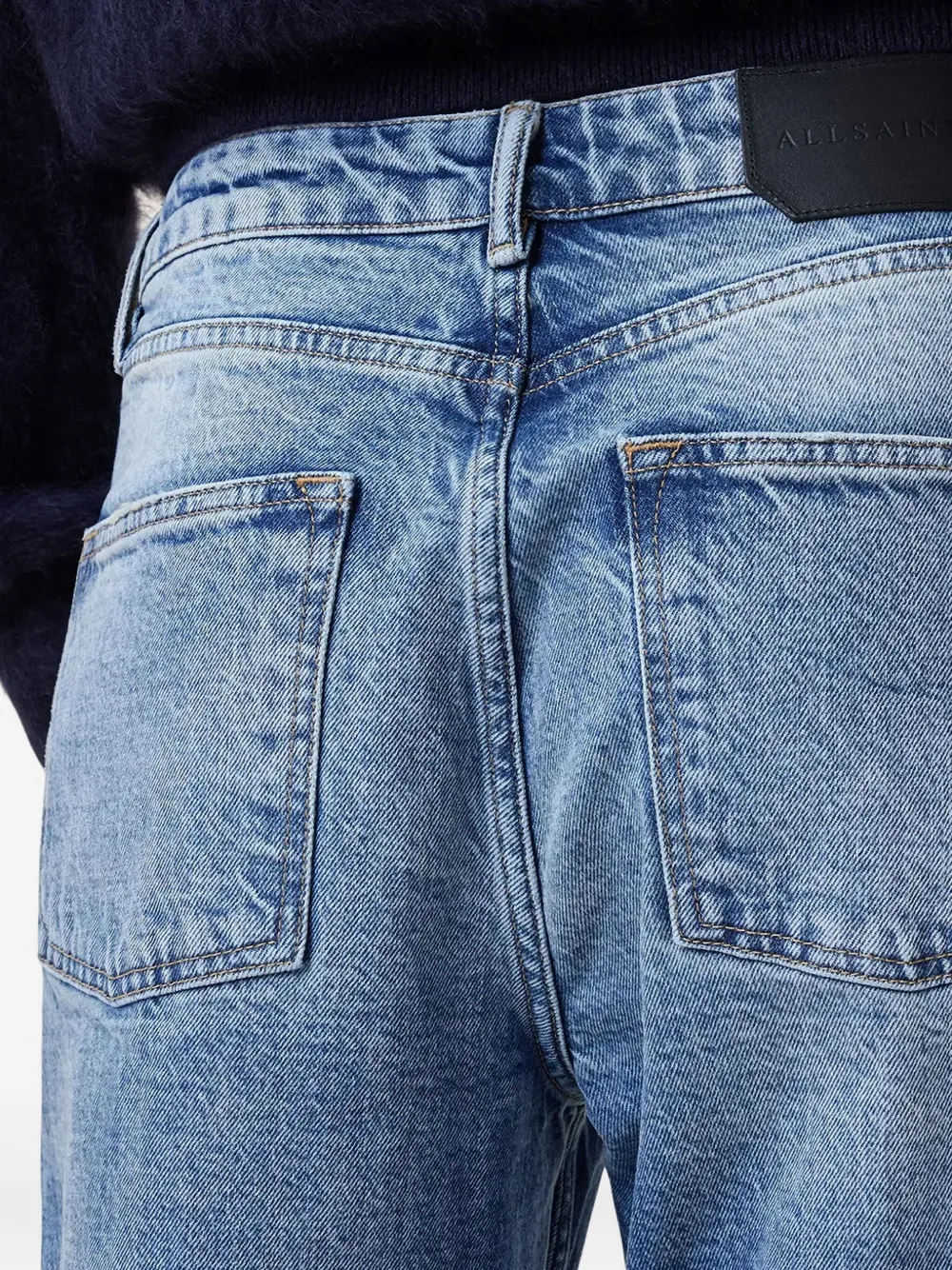 AllSaints Ida jeans met lichte wassing Blauw