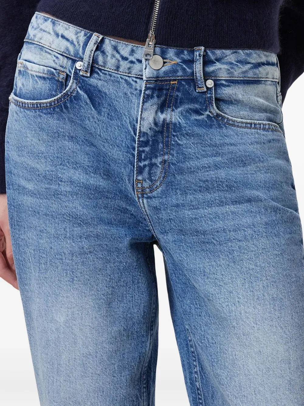 AllSaints Ida jeans met lichte wassing Blauw