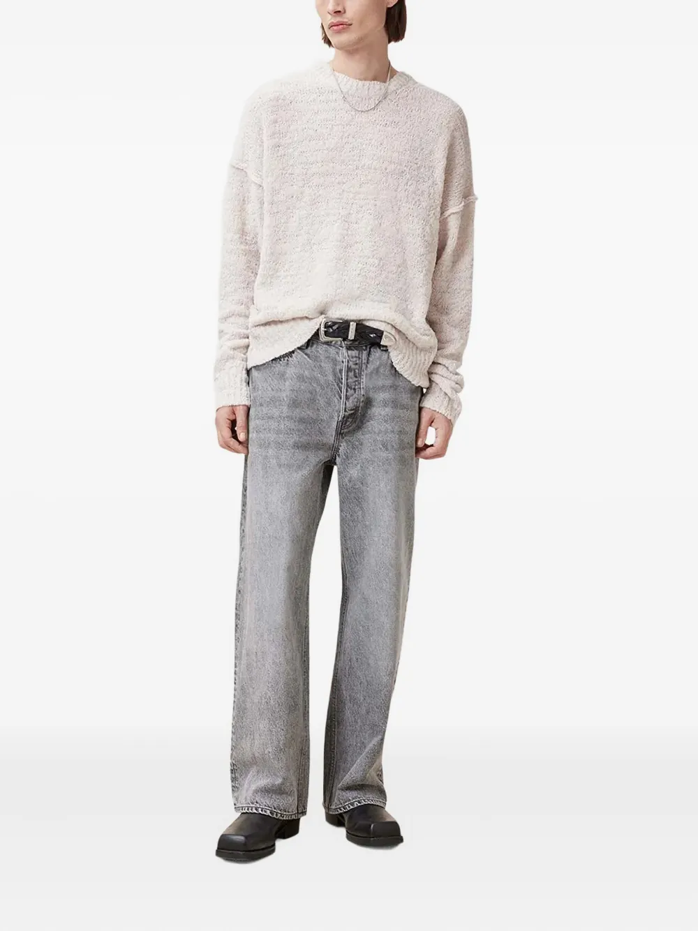 AllSaints frayed-detail jumper | Knitted Sweaters | Image 2