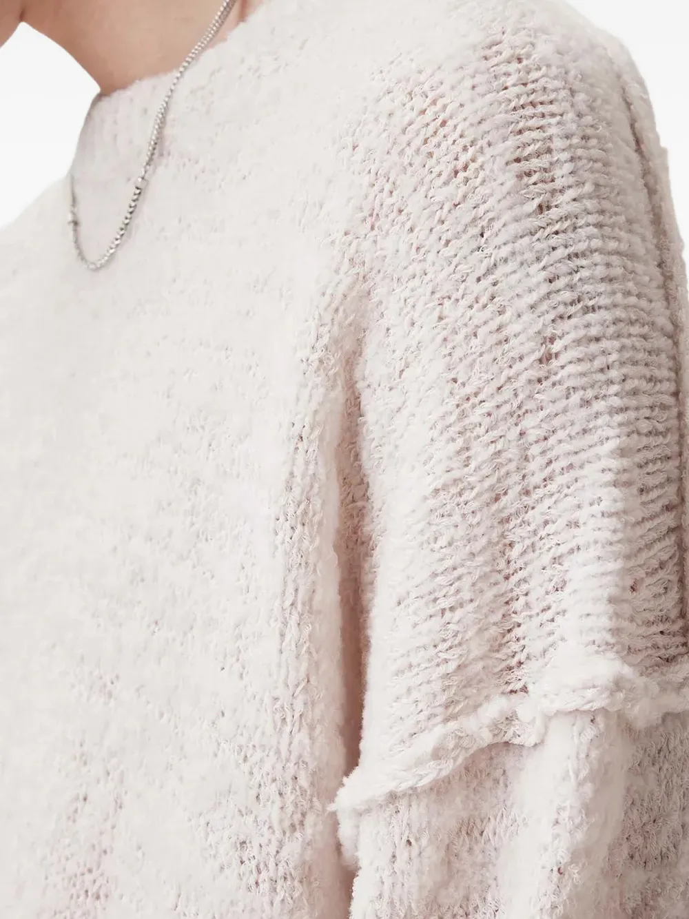 AllSaints Trui met franje detail Wit
