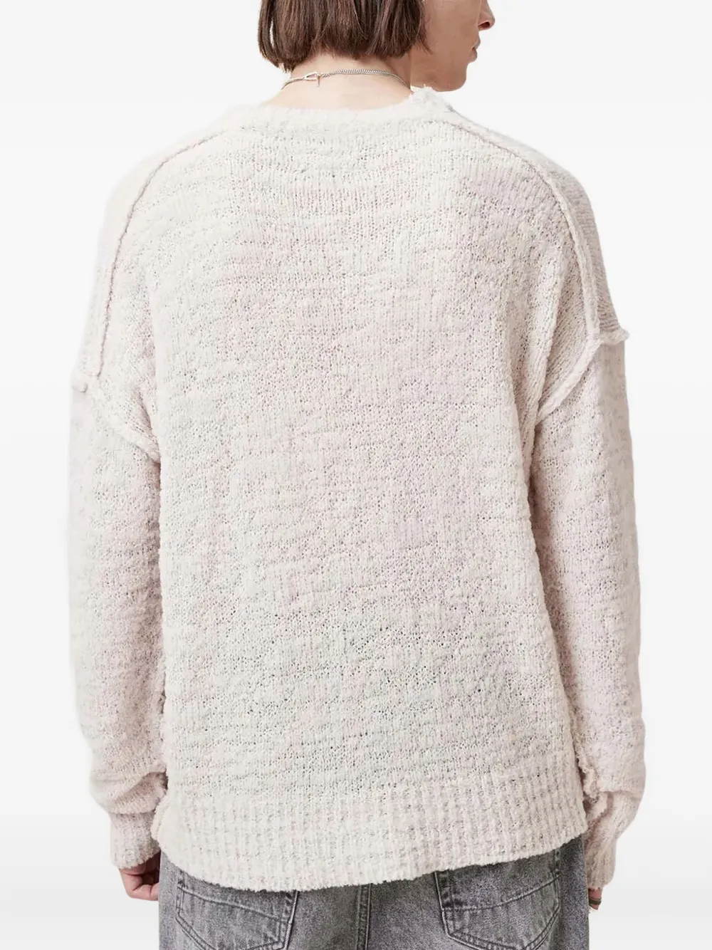 AllSaints Trui met franje detail Wit