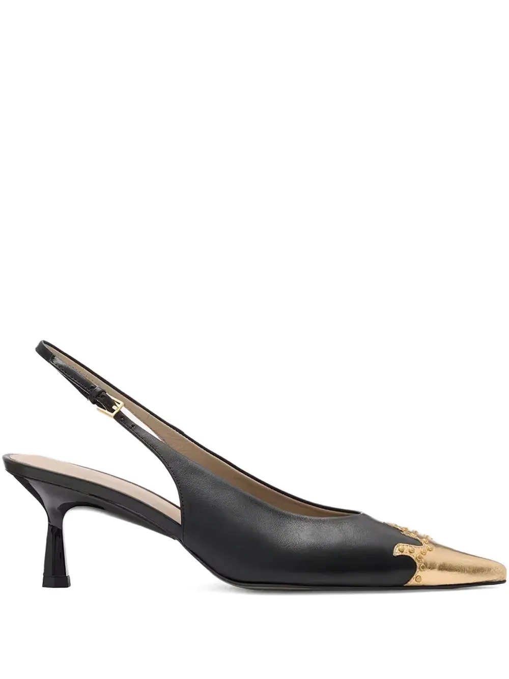 AllSaints 50 mm Denver slingback pumps Zwart