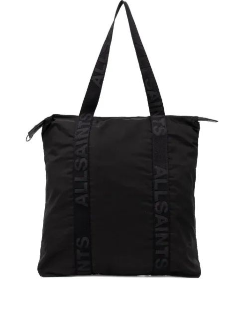 AllSaints Afan logo-strap tote bag