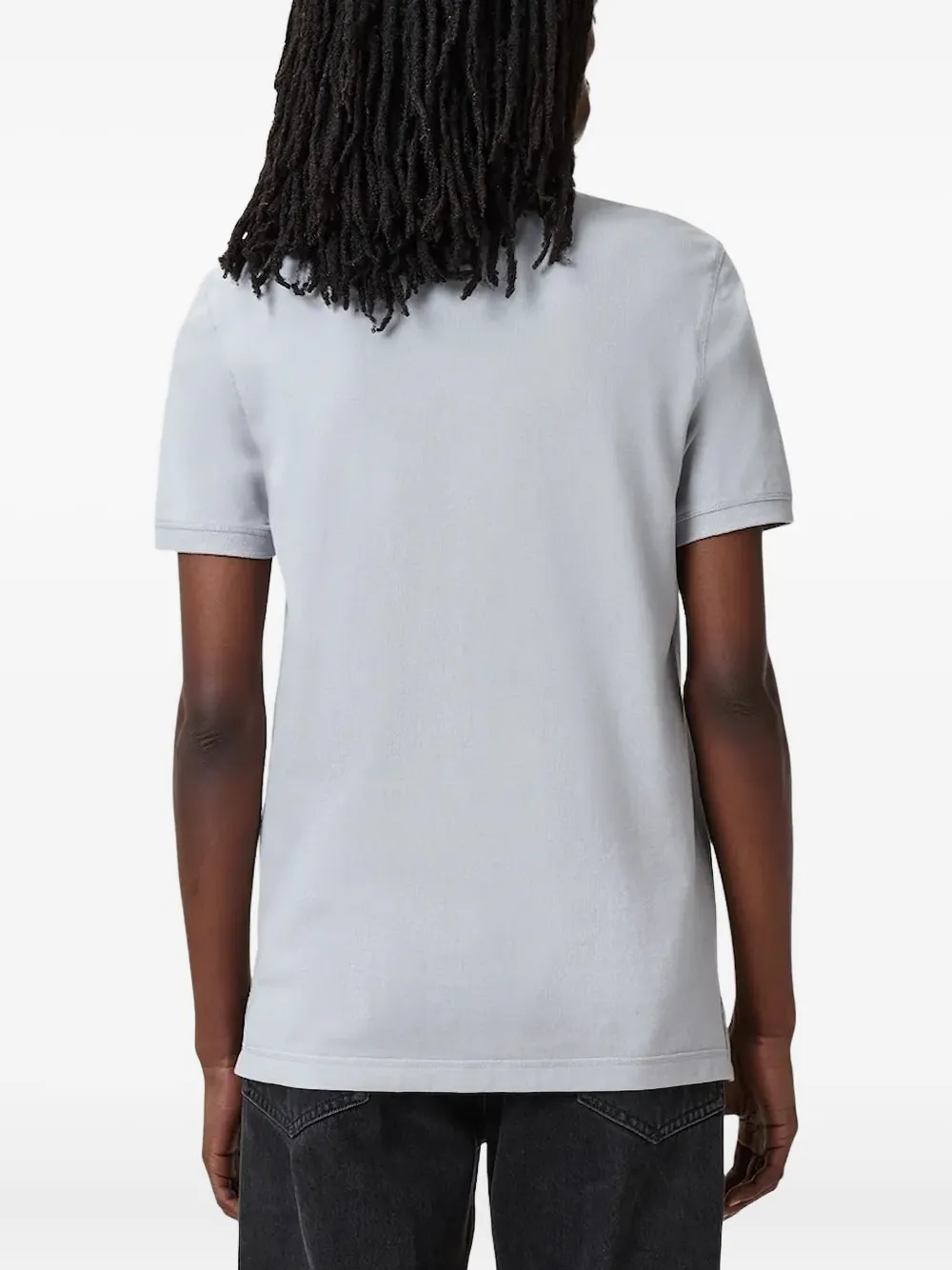 AllSaints Poloshirt met geborduurd logo Blauw