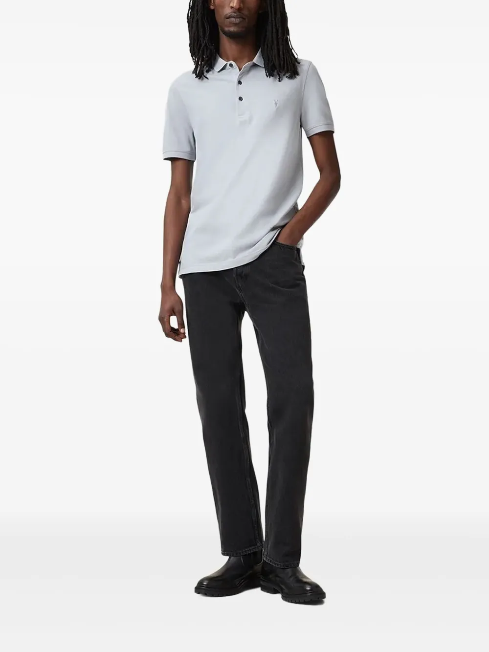 AllSaints polo à logo brodé | Image 2
