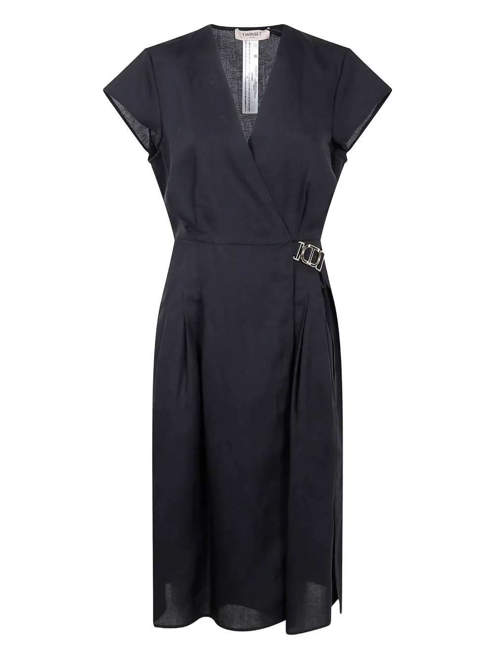 TWINSET Jurk van linnenblend Zwart