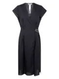 TWINSET linen-blend dress - Black