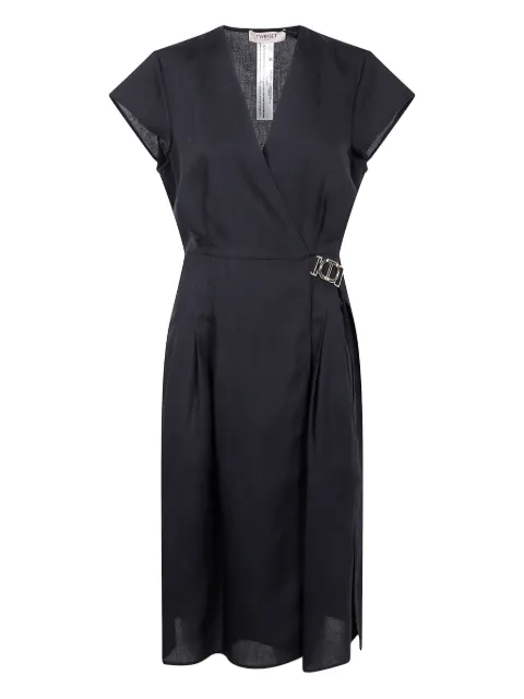 TWINSET vestido en mezcla de lino