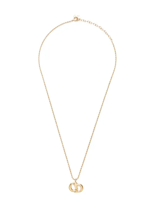 Collier à plaque logo (1990-2015) - Christian Dior Pre-Owned - Modalova