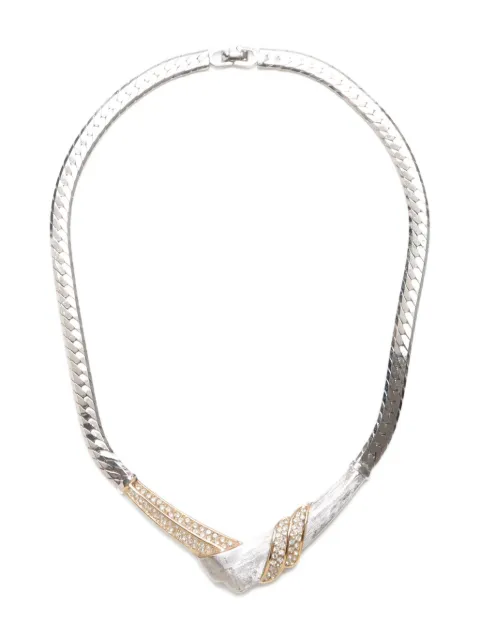 Christian Dior Pre-Owned Collana con cristalli 1995-2015