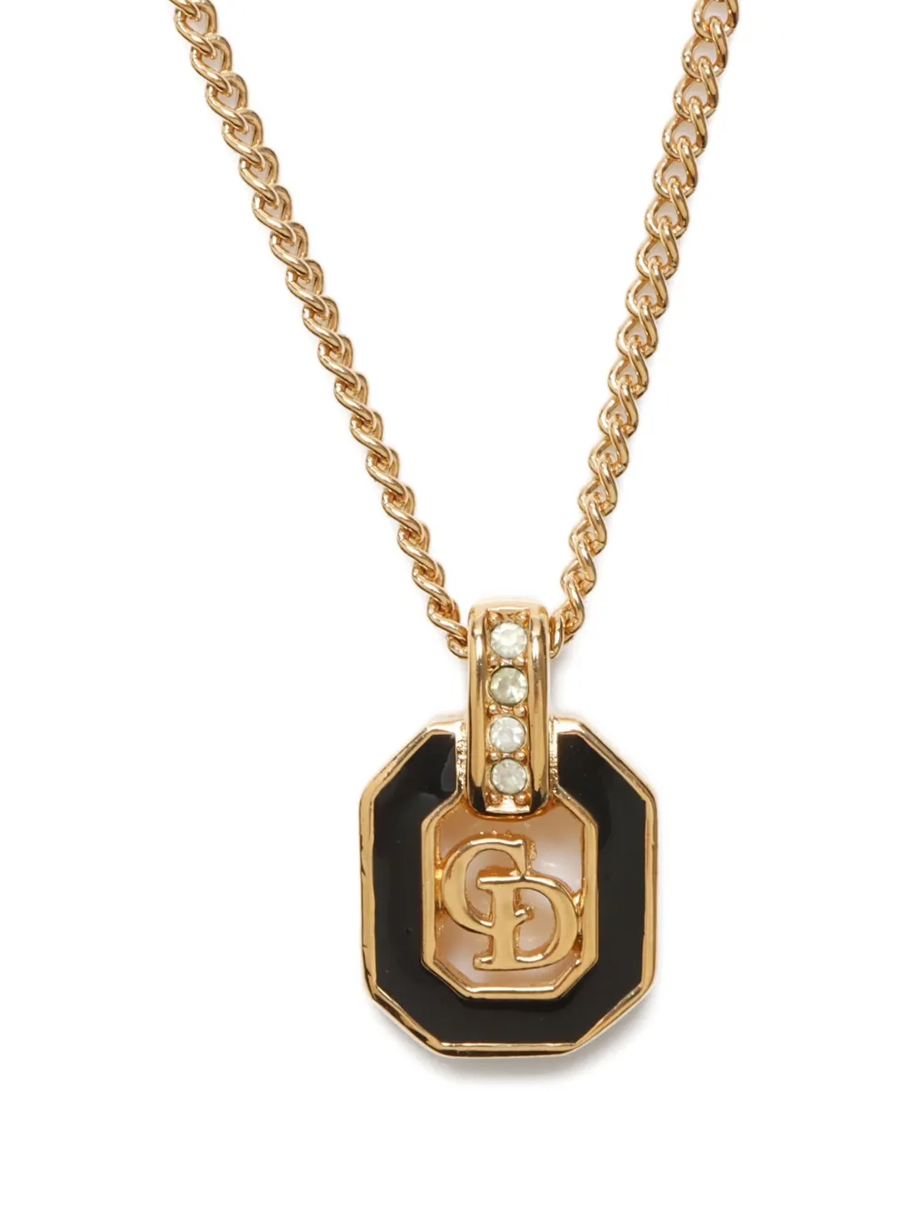Christian Dior Pre-Owned 1990-2015 logo necklace | Image 2
