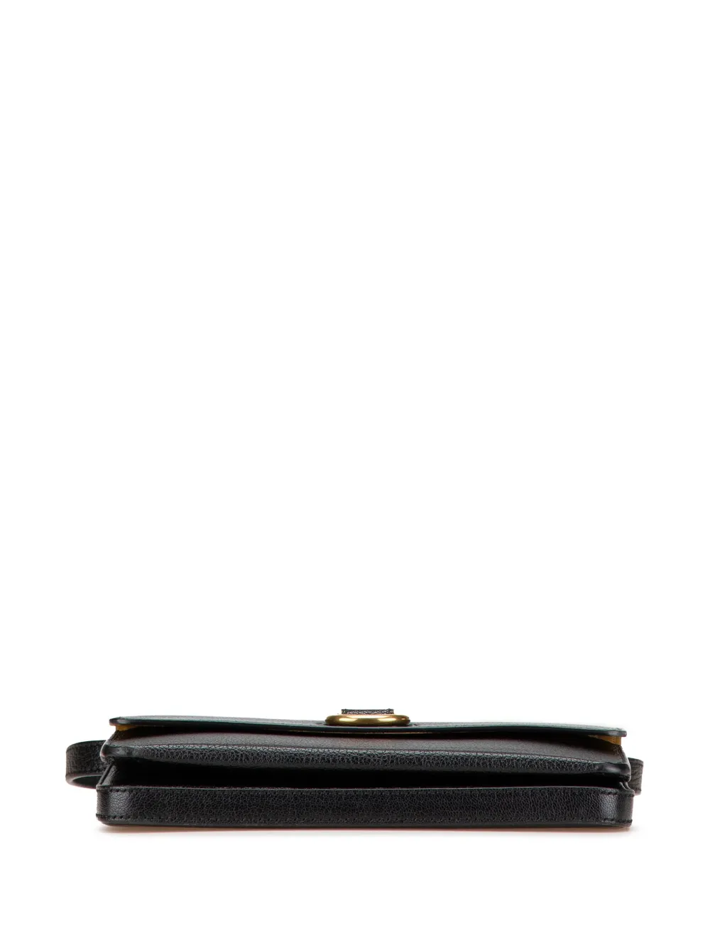 Pre-owned Burberry 2000-2017 Leather Hayes D Ring Crossbody Bag In Black
