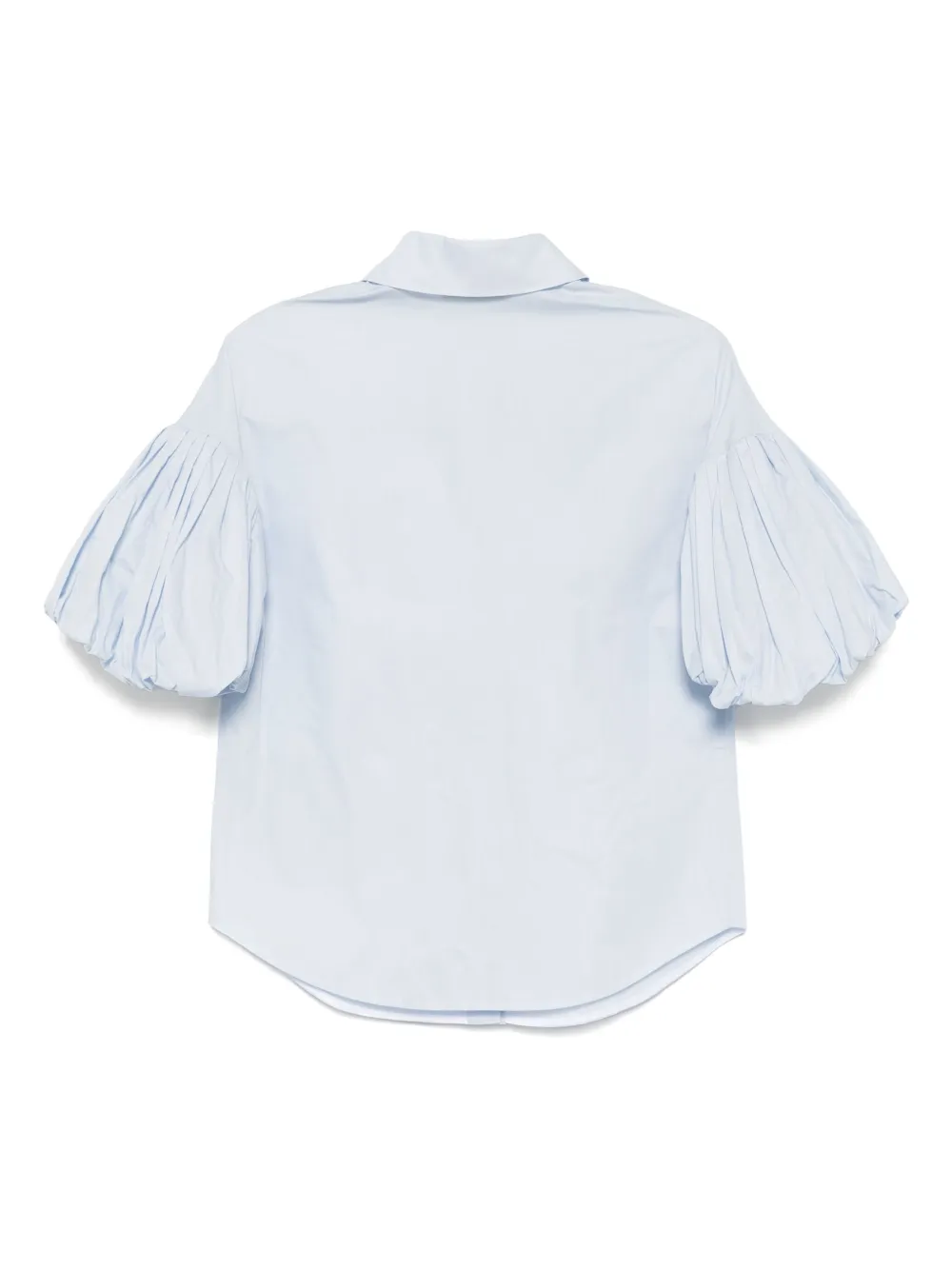 Dice Kayek Popeline blouse met geborduurde bloemen - Blauw