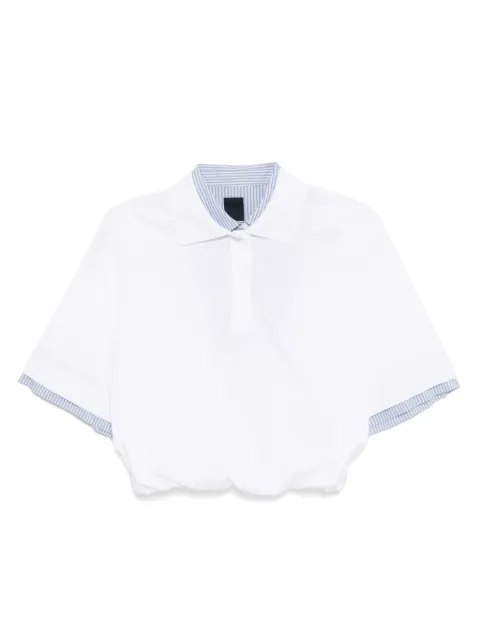 Juun.J dolman-sleeved pique polo top