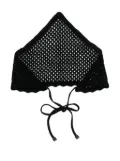 Juun.J knitted bonnet - Black