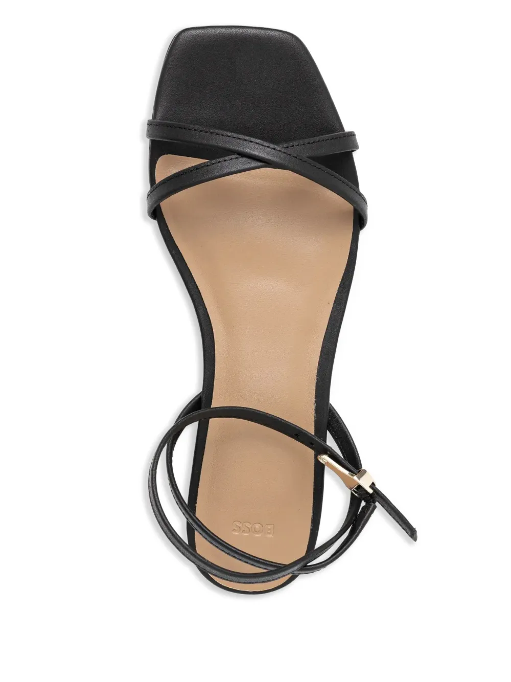 BOSS Double B monogram sandals Black