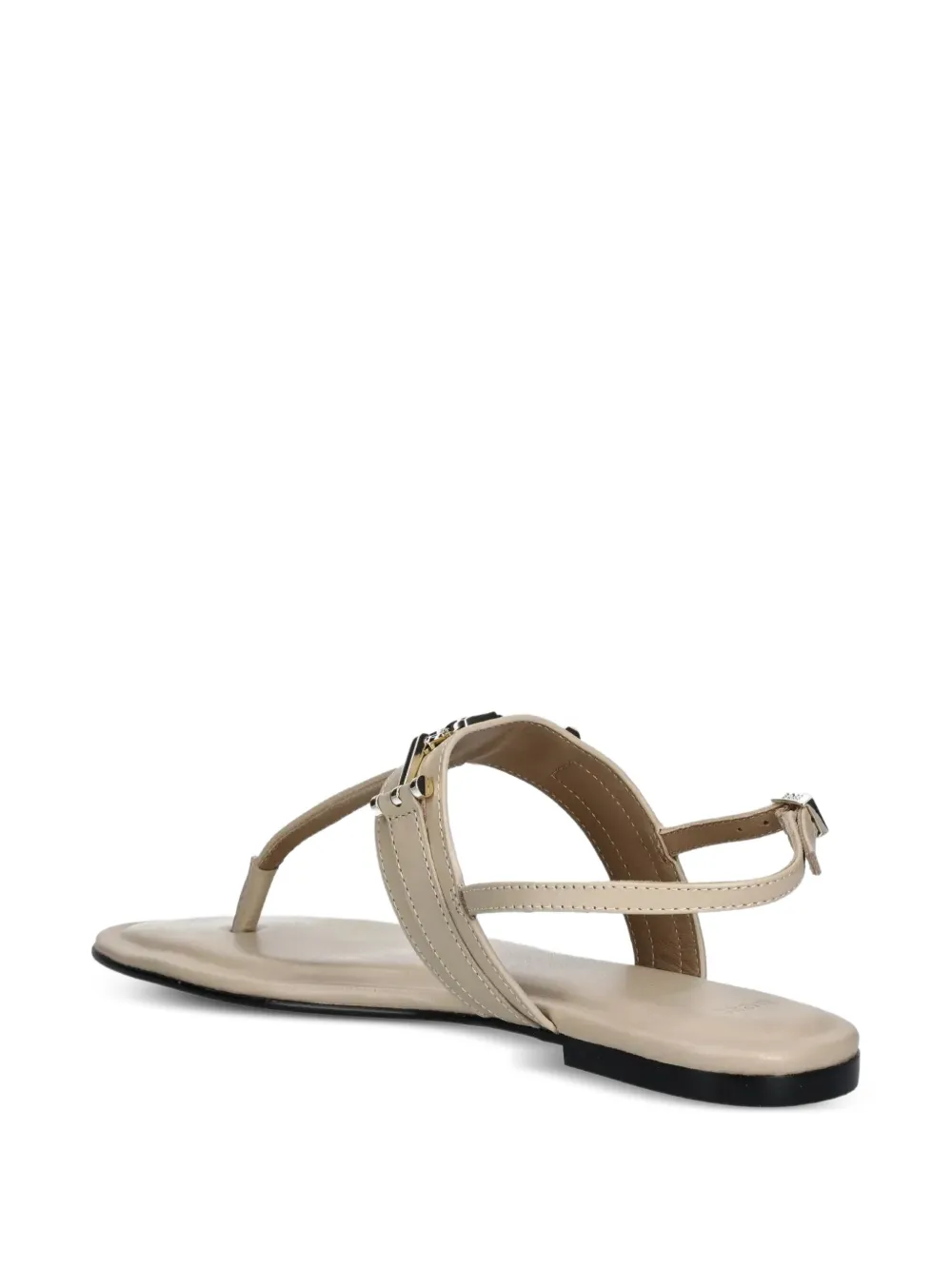 BOSS Double B monogram sandals Neutrals