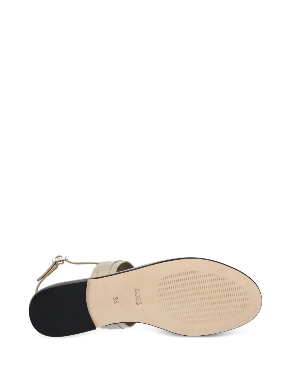 BOSS Double B monogram sandals Neutrals