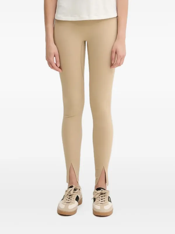 BOSS split-hem Leggings Neutrals FARFETCH JO