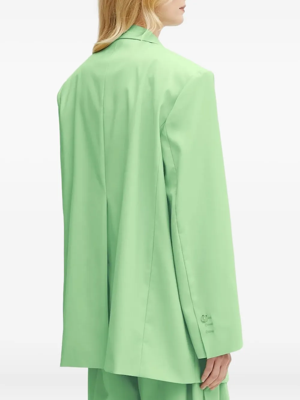 Hugo Boss Wool Single-breasted Blazer In Green