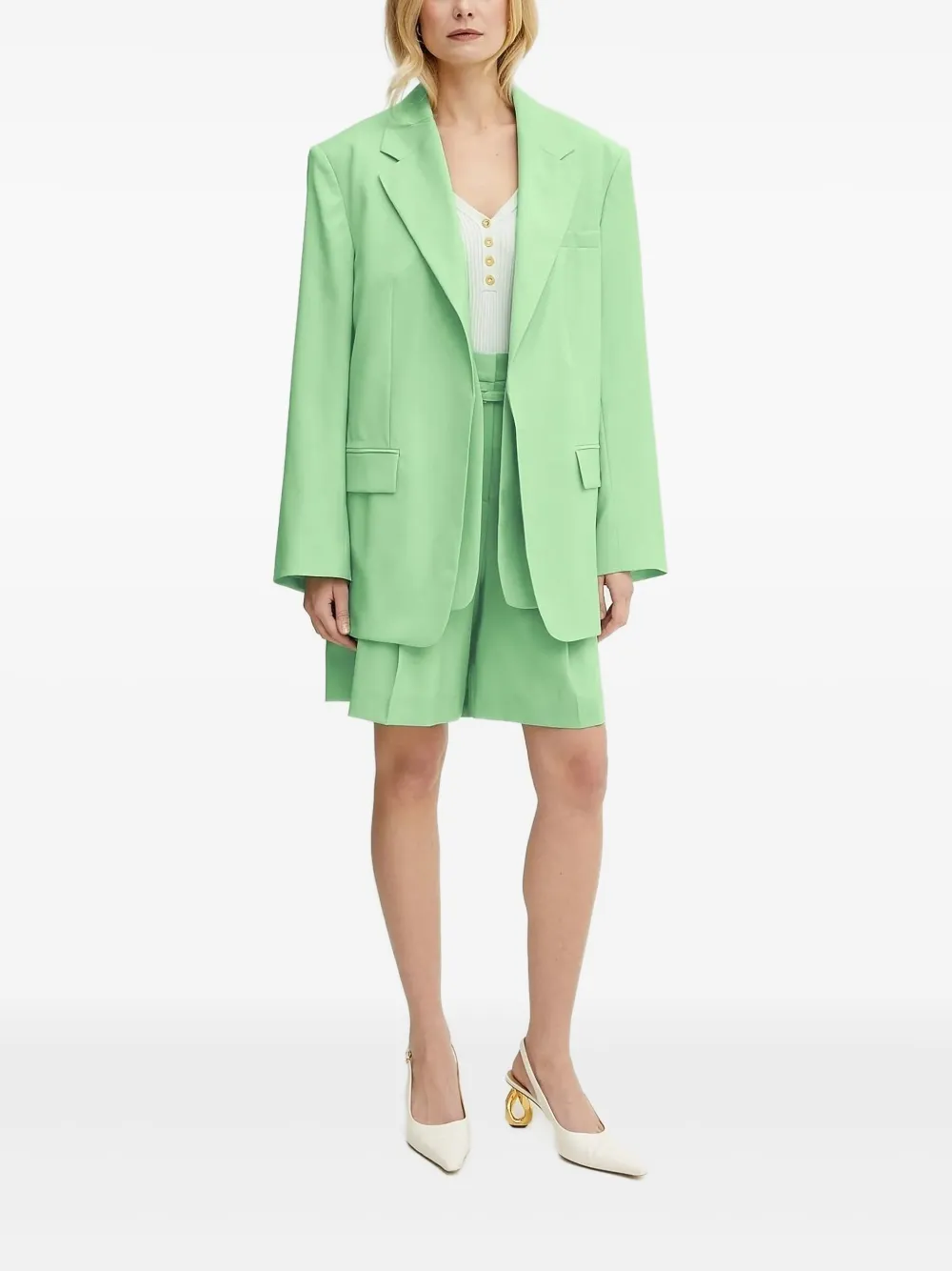 BOSS wool single-breasted blazer | Green | Image 1