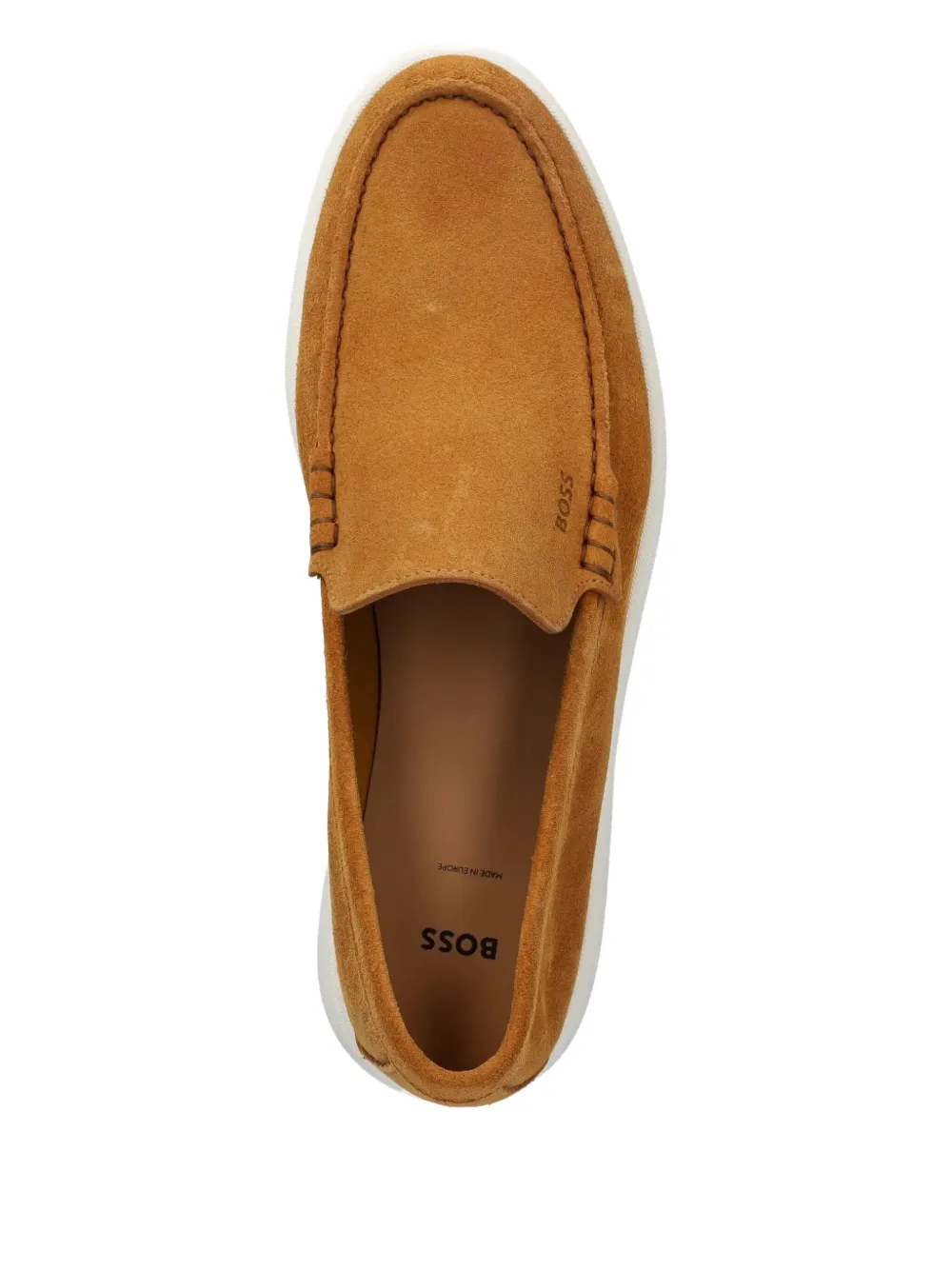 BOSS suede loafers Orange