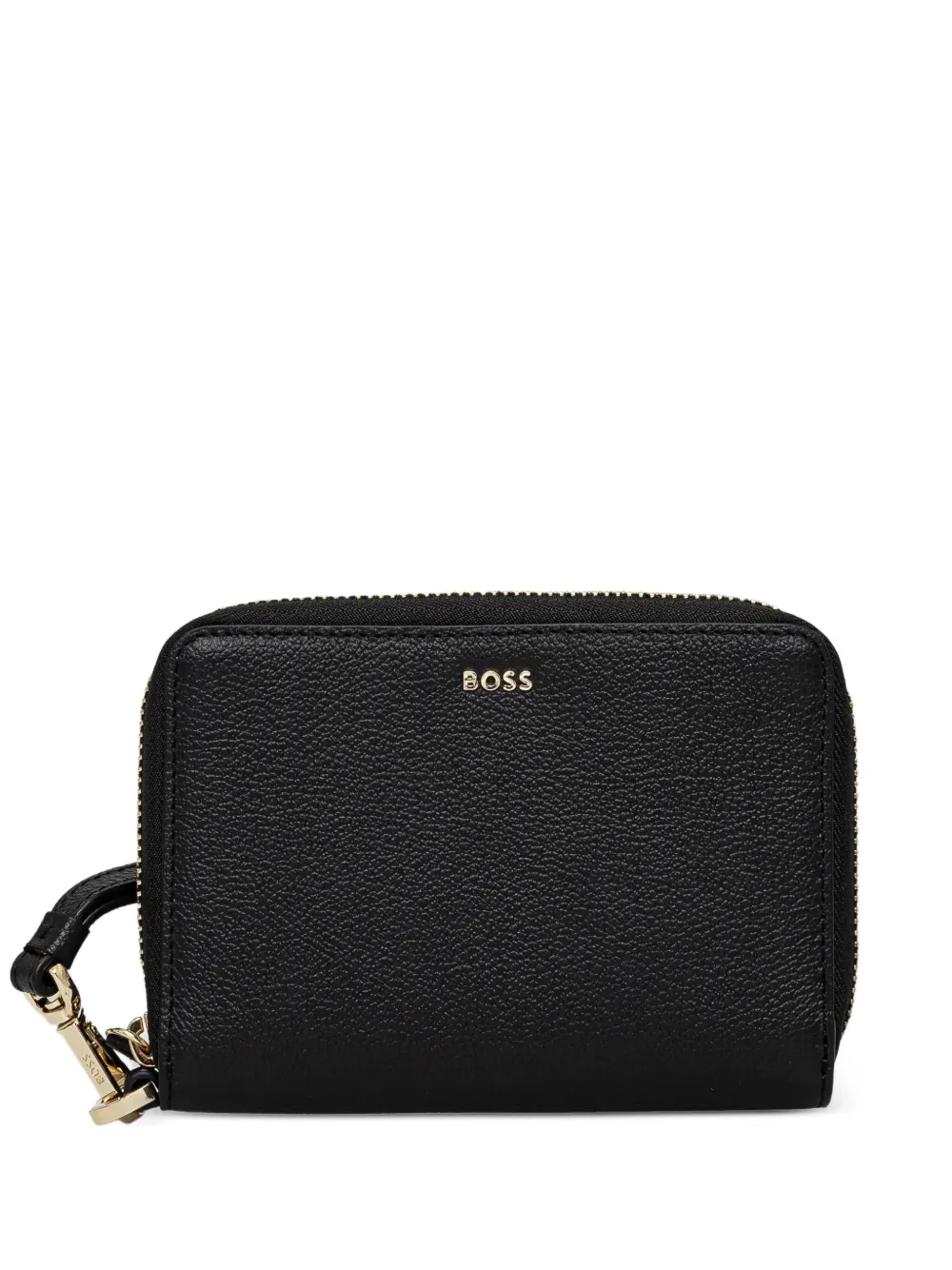 BOSS zip-around leather wallet | Black | Image 1