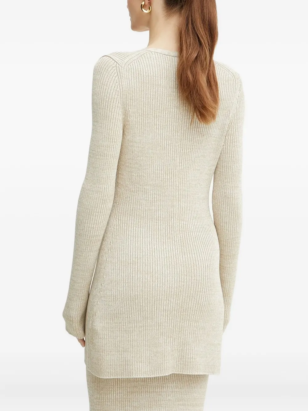 BOSS ribbed V-neck cardigan | Cardigans | Image 2