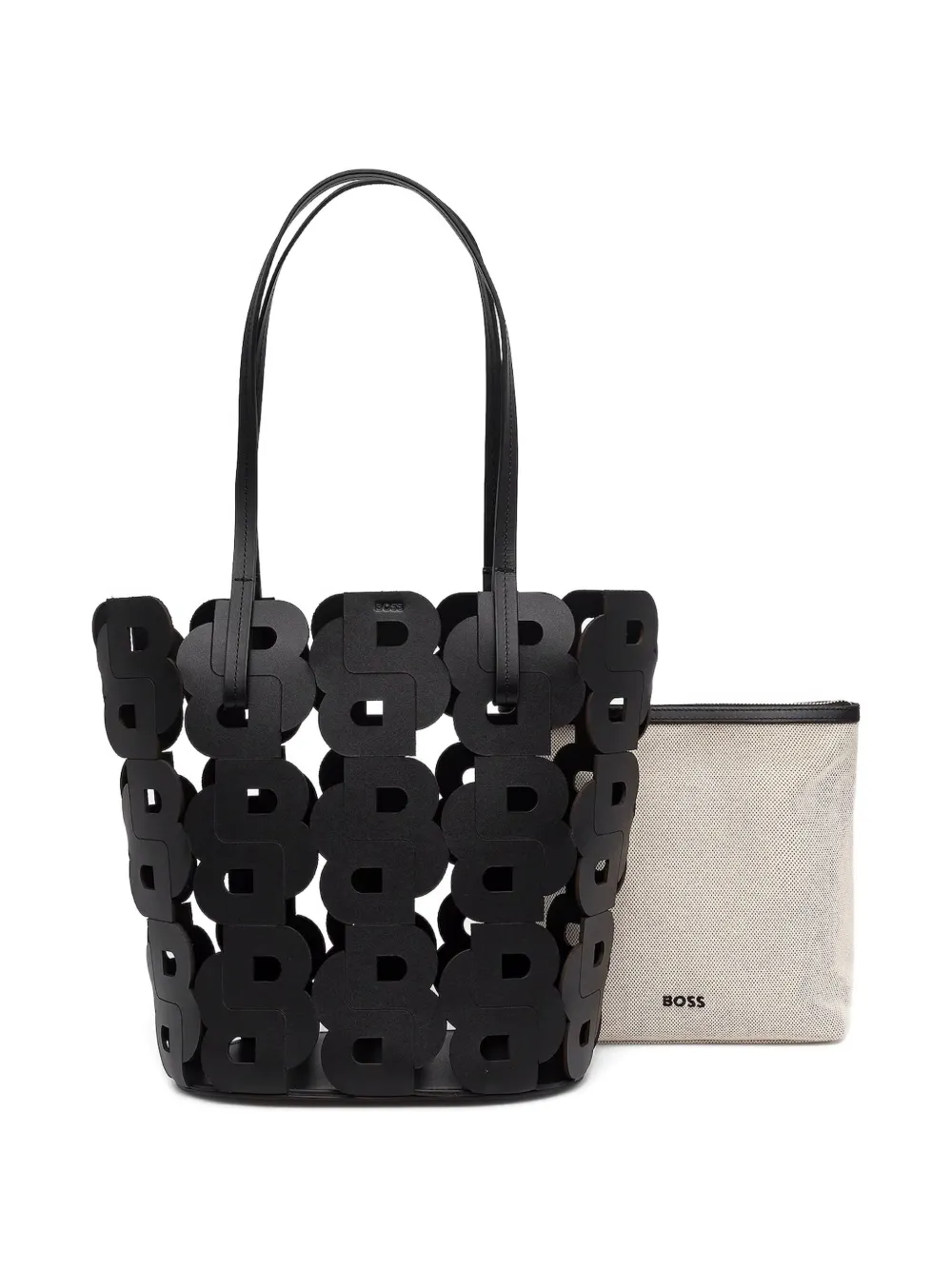 BOSS Uitgesneden shopper - Zwart