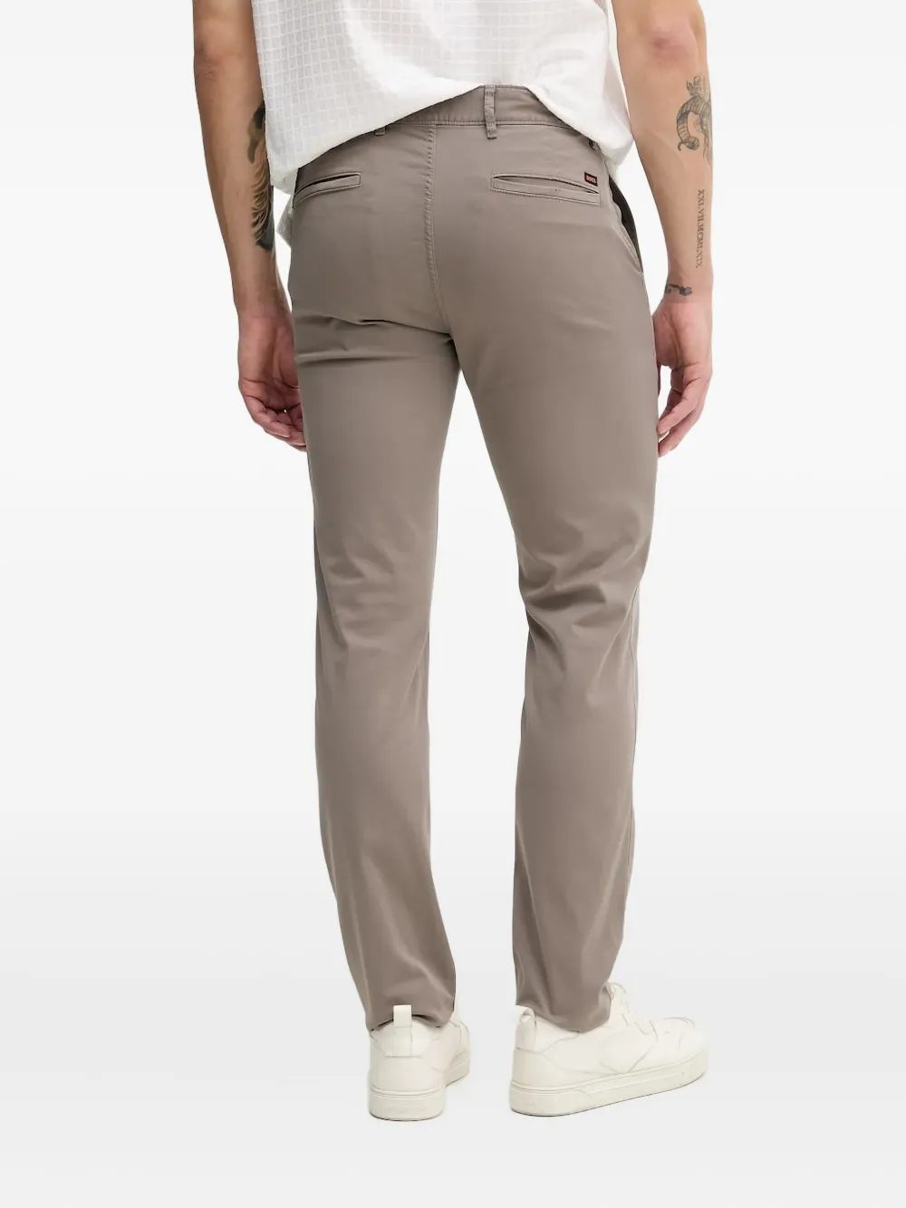 BOSS logo-appliqué trousers | Regular-Fit & Straight Leg Pants | Image 2