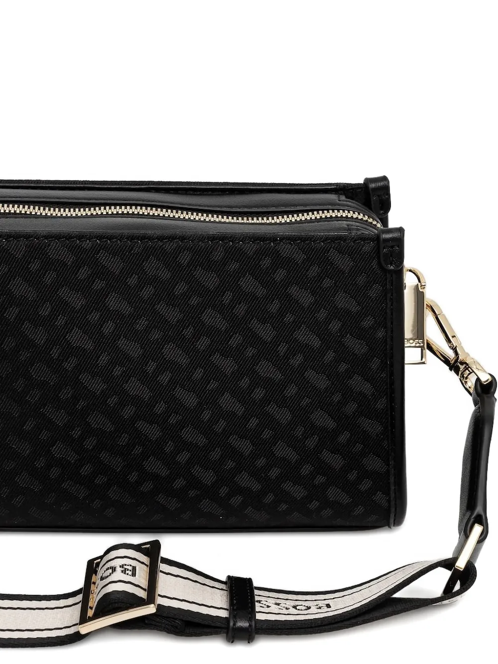 BOSS Crossbodytas met rits Zwart