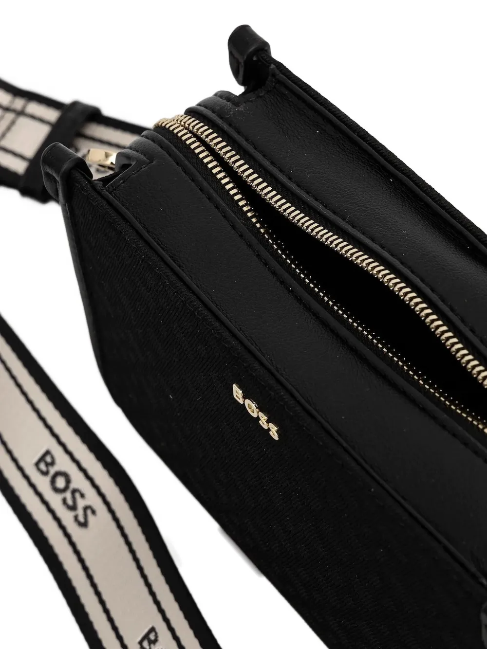 BOSS Crossbodytas met rits Zwart