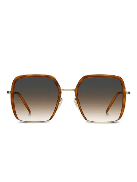 BOSS geometric-frame gradient sunglasses