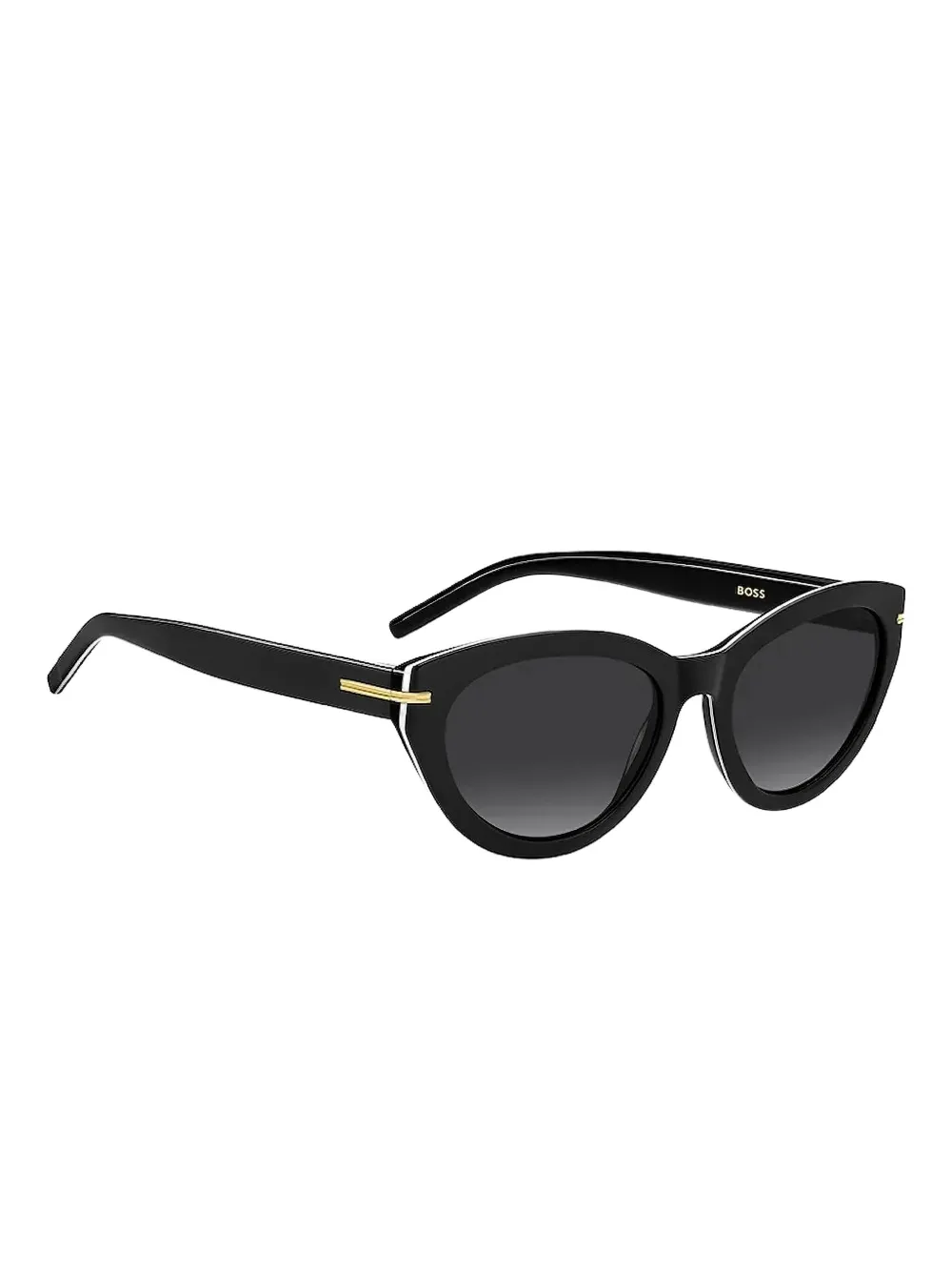 BOSS Zonnebril met cat-eye montuur - Zwart