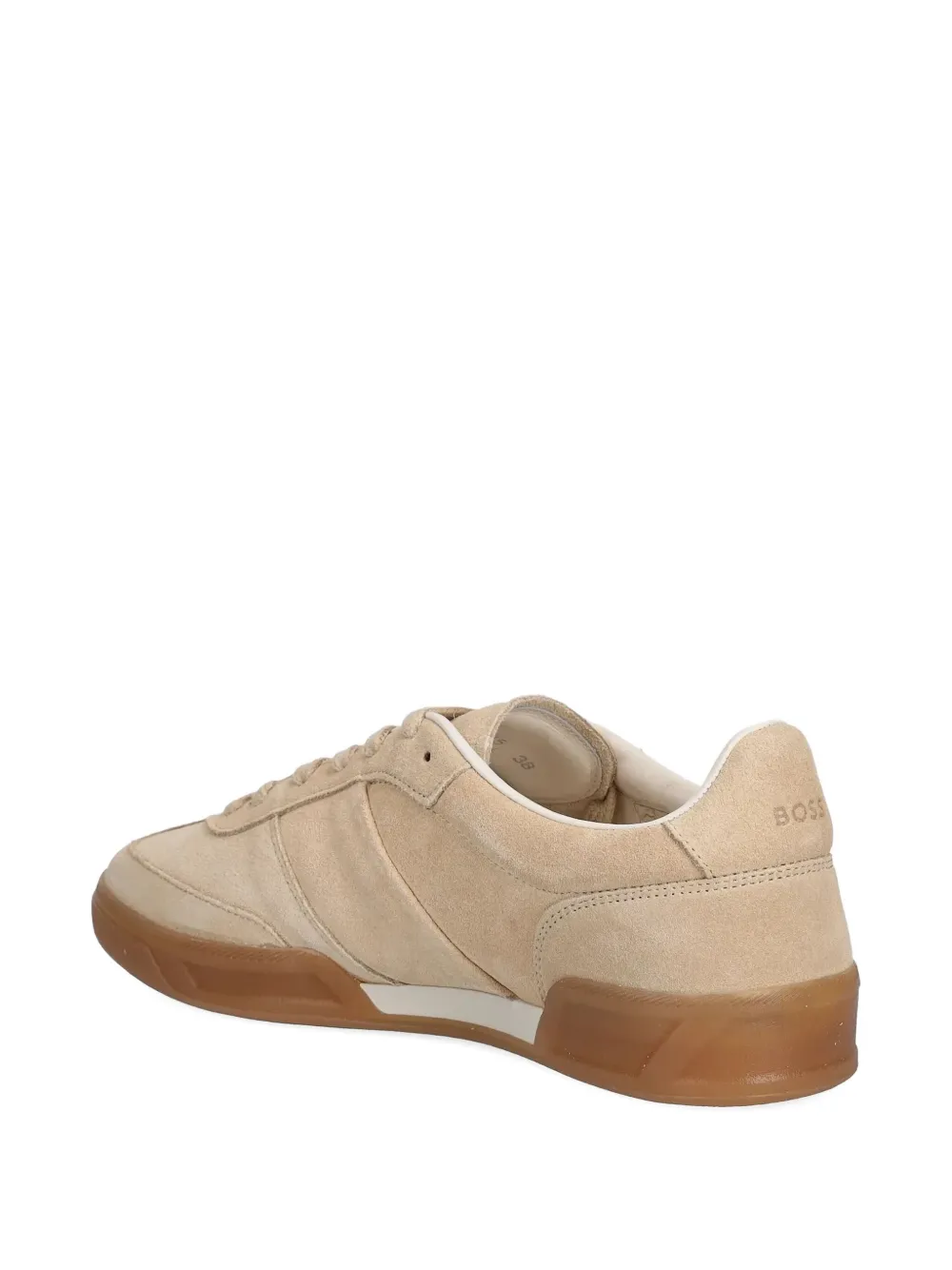 Hugo Boss Rubber-sole Trainers In Suede In Brown
