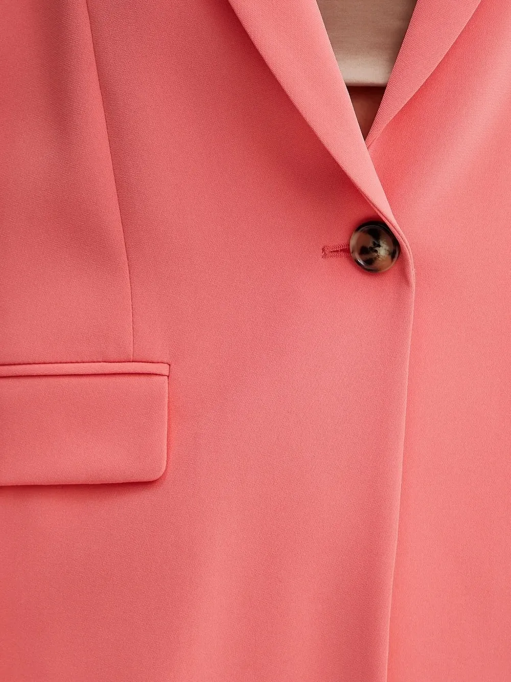 Hugo Boss Single-button Notched-lapel Blazer In Pink