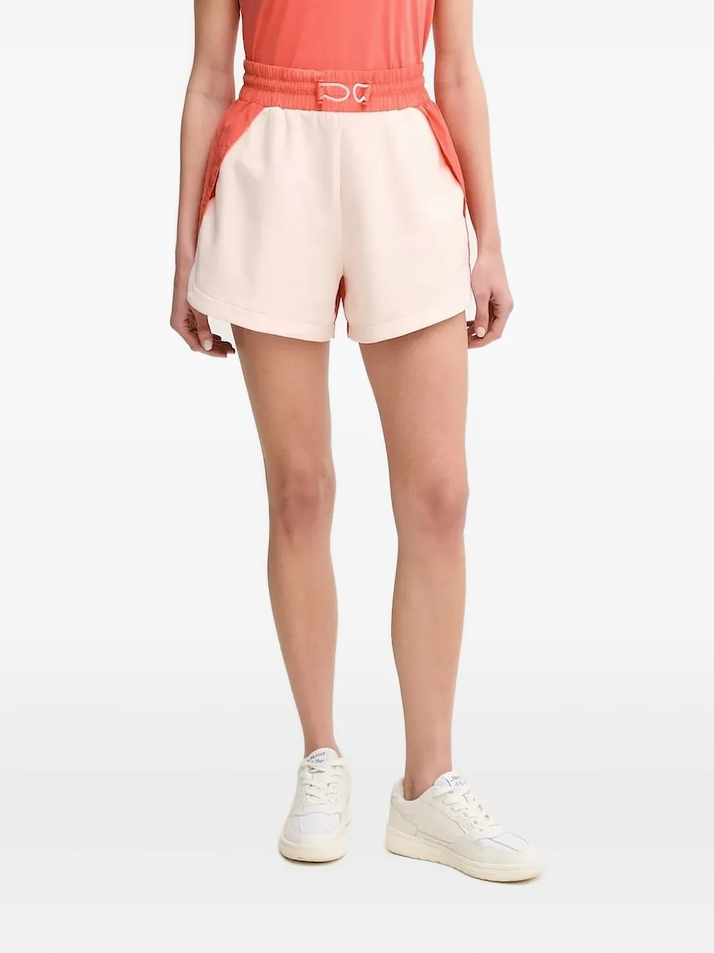 Hugo Boss Drawstring-waist Mini Shorts In Pink