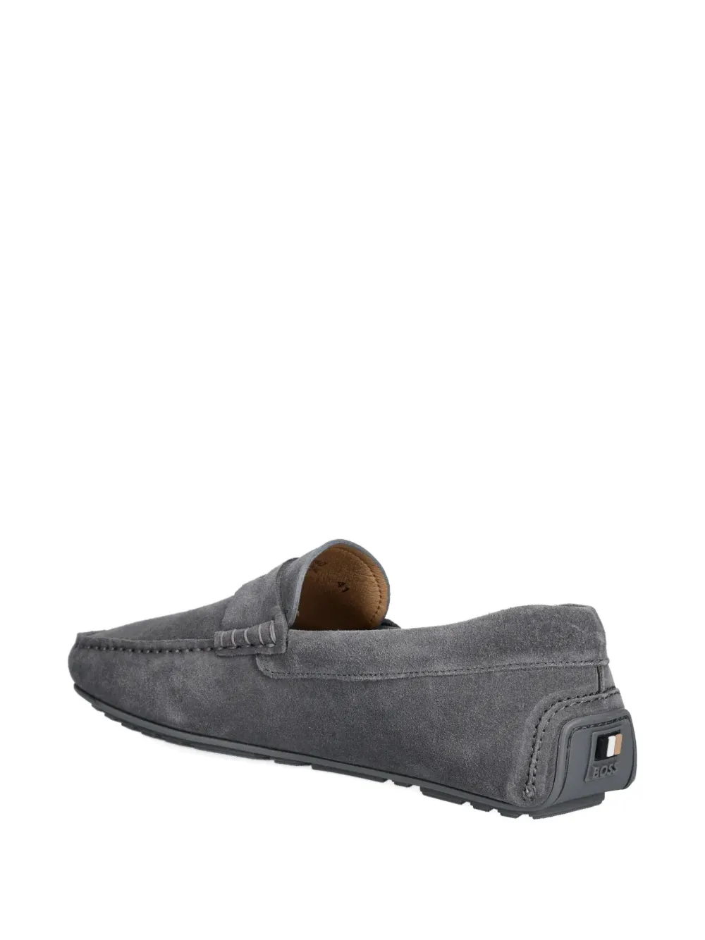 BOSS suede loafers - Grijs