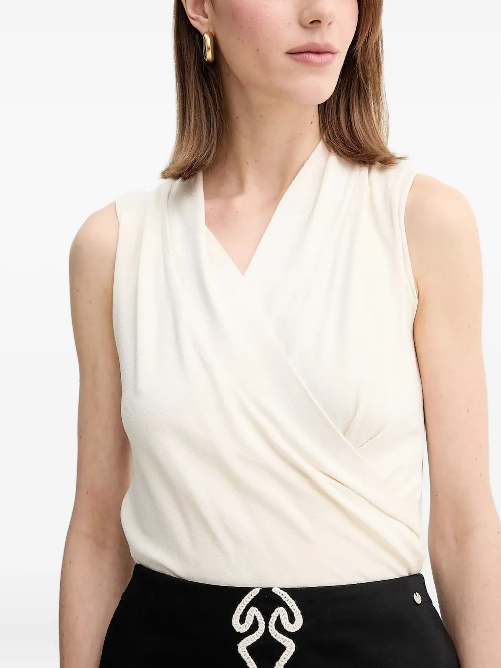 BOSS Geplooide top Wit