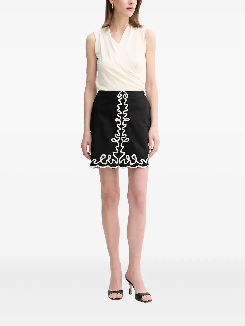 BOSS pleated sleeveless top | White | Image 1